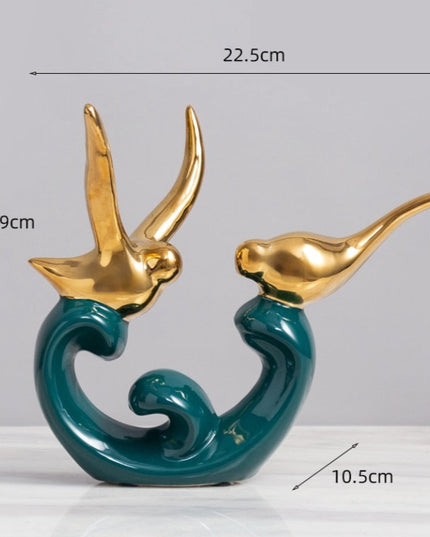 Figurka dekoracyjna ceramiczna abstrakcyjny wzór