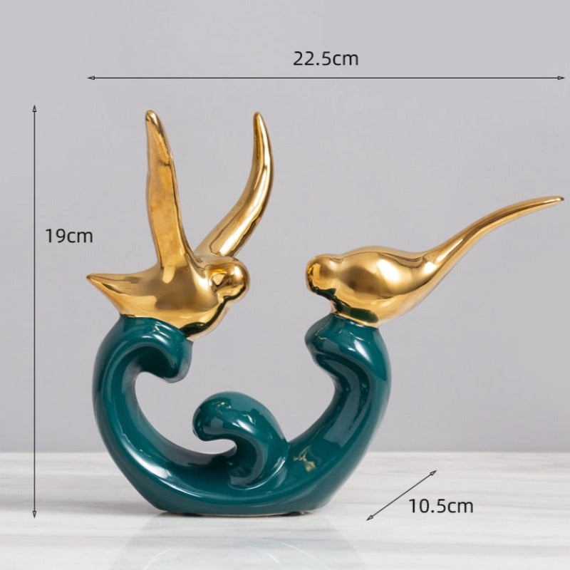 Figurka dekoracyjna ceramiczna abstrakcyjny wzór