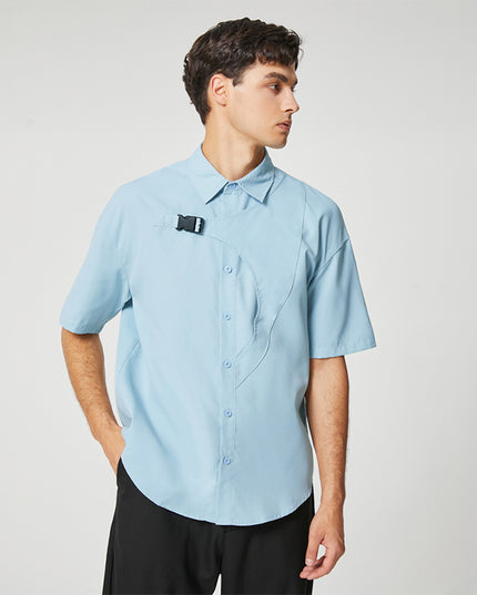 Męska koszula letnia z klamrą