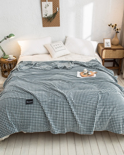 Pled z tłoczeniem w kratkę