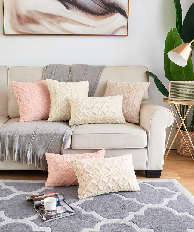 Poszewka na poduszkę z tłoczonym wzorem