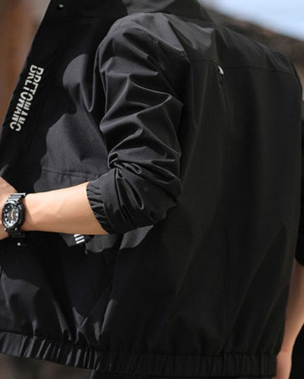 Męska kurtka przejściowa klasyczna bez kaptura