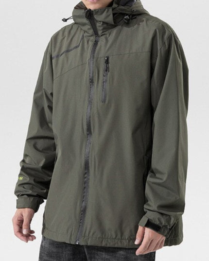 Męska kurtka przejściowa wiatrówka ze stójką