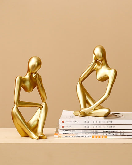 Figurka dekoracyjna postać z wycięciem minimalistyczny styl