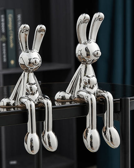 Figurka dekoracyjna ceramiczna królik