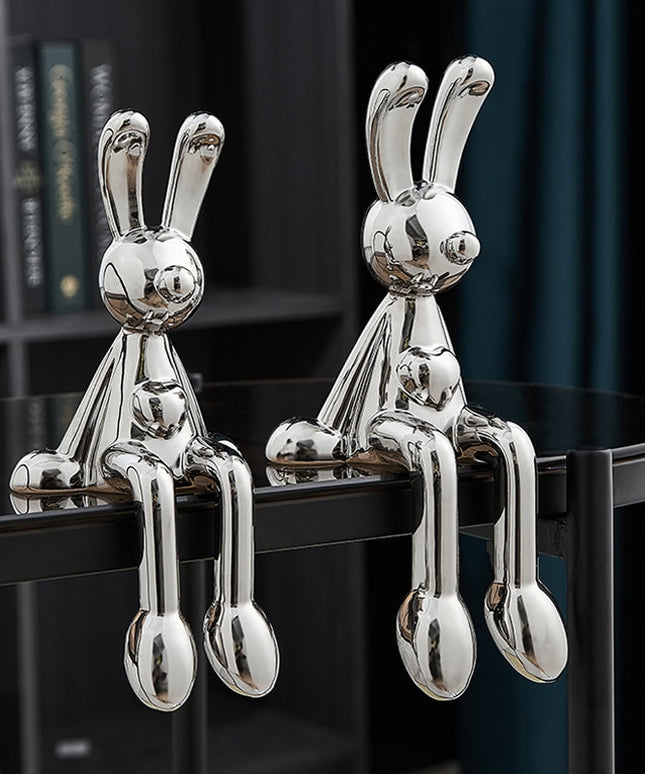 Figurka dekoracyjna ceramiczna królik