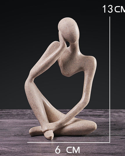 Figurka dekoracyjna postać z wycięciem minimalistyczny styl