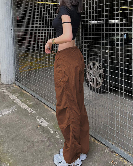 Damskie spodnie cargo oversize