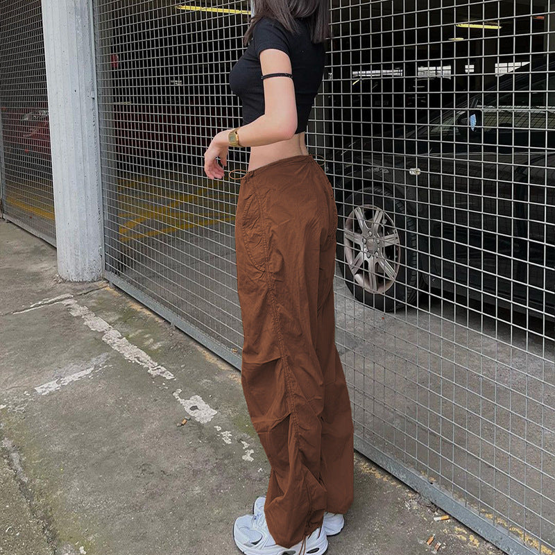 Damskie spodnie cargo oversize