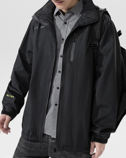 Męska kurtka przejściowa wiatrówka ze stójką