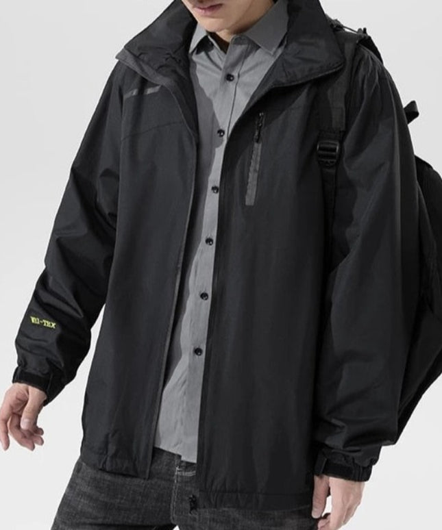 Męska kurtka przejściowa wiatrówka ze stójką