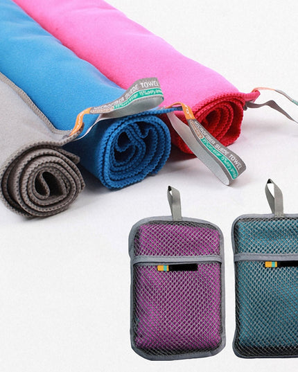 Ręcznik sportowy przenośny z pokrowcem i zawieszką