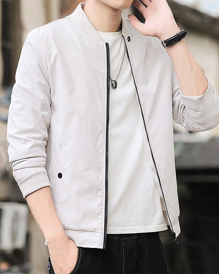 Męska kurtka przejściowa bomberka klasyczna o prostym kroju