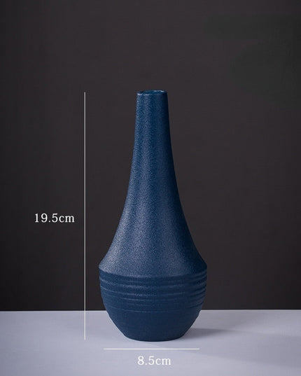 Wazon ceramiczny w granatowym kolorze