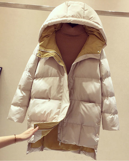 Damska kurtka zimowa ocieplana z kapturem