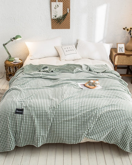 Pled z tłoczeniem w kratkę