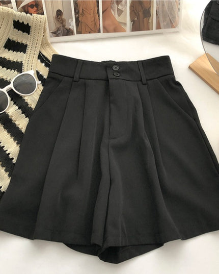 Damskie szorty eleganckie rozszerzane ku dołowi