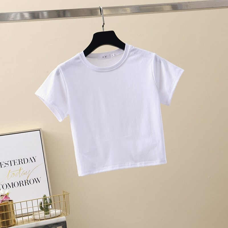 Damski krótki T-shirt klasyczny