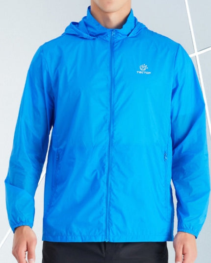 Męska kurtka przejściowa wiatrówka z kapturem