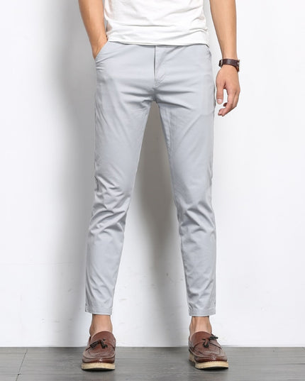 Męskie chinosy klasyczne z kieszeniami