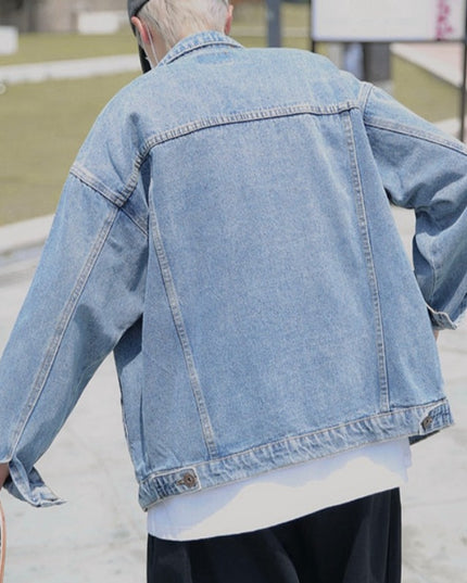 Męska kurtka jeansowa klasyczna oversize