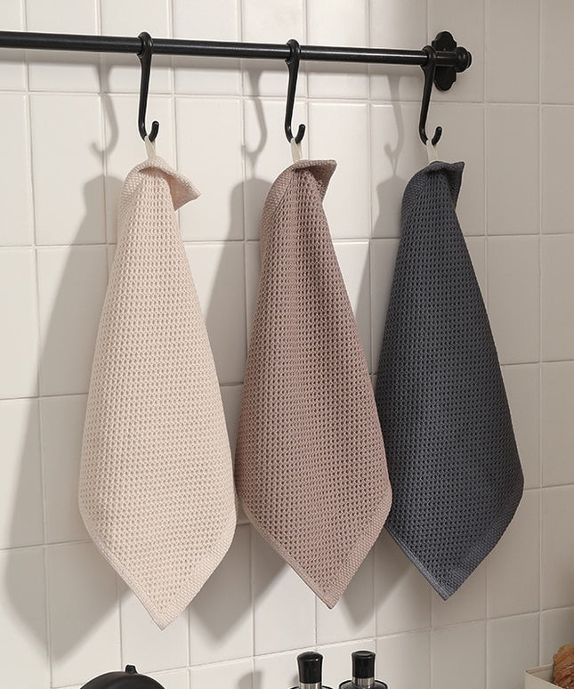 Ręcznik kuchenny ścierka z zawieszką w brązowych kolorach