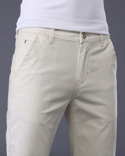 Męskie spodnie eleganckie o prostym kroju