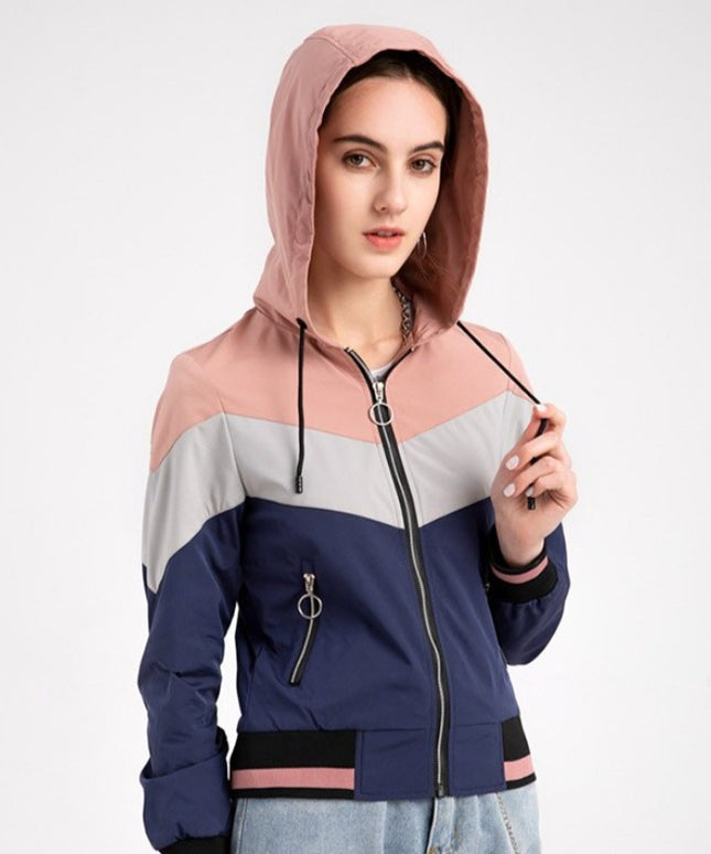 Damska kurtka przejściowa trzykolorowa