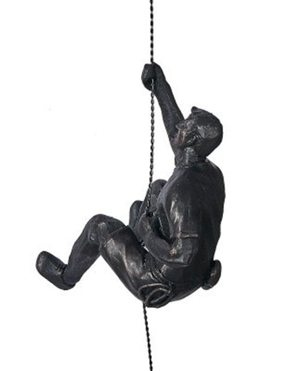 Figurka dekoracyjna wspinający się mężczyzna metaliczna