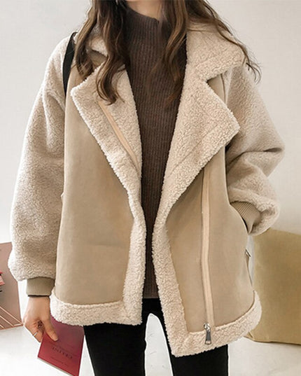 Damska kurtka zimowa z kożuszkiem