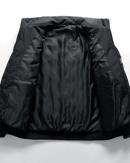 Męska kurtka zimowa pikowana ze stójką