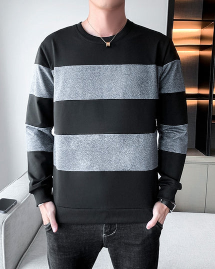 Męska elegancka bluza w paski