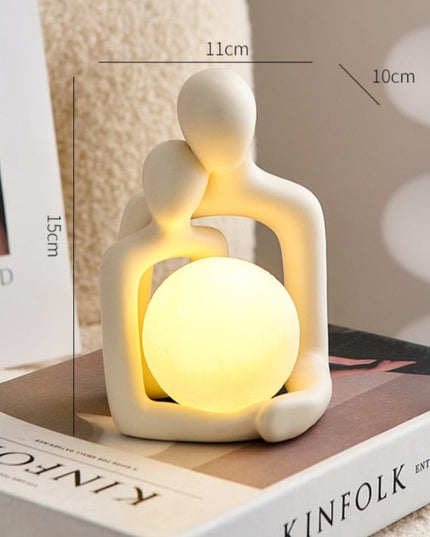 Figurka dekoracyjna świecznik w jasnych kolorach