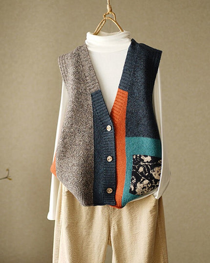 Damski sweter vintage typu kardigan