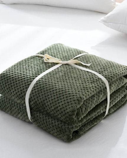 Koc miękki dekoracyjny w jednolitych kolorach