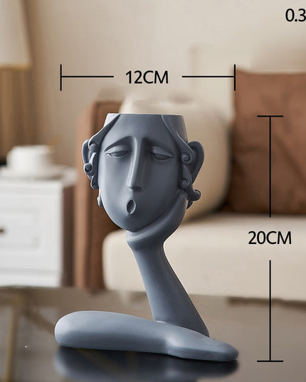 Figurka dekoracyjna posąg twarz