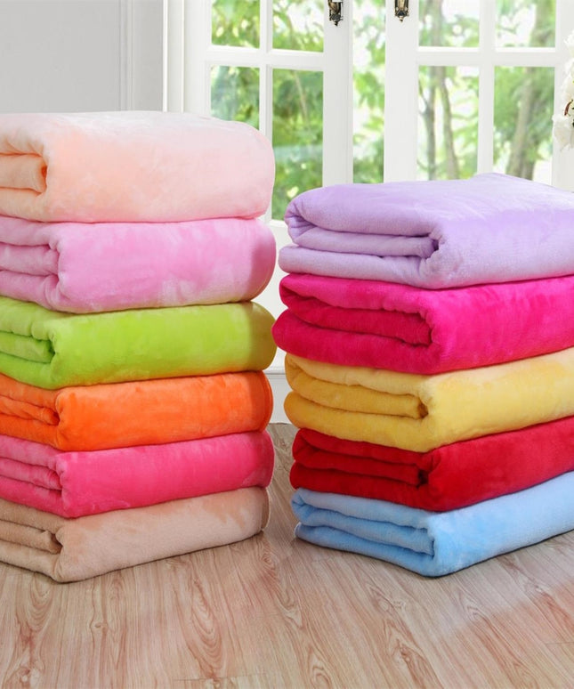 Koc z polaru w pastelowych kolorach