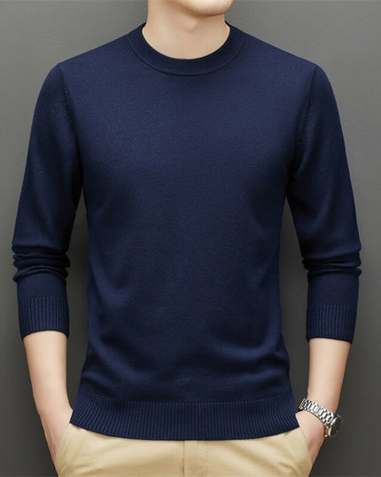 Męski sweter klasyczny z dekoltem w łódkę