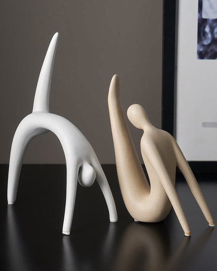 Figurka dekoracyjna postać minimalistyczny styl