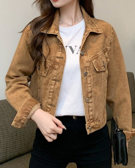 Damska kurtka jeansowa klasyczna oversize