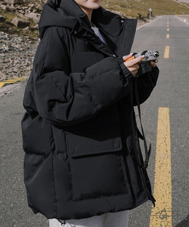 Damska kurtka zimowa oversize z kapturem