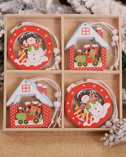 Świąteczne ozdoby wiszące w kształcie domków