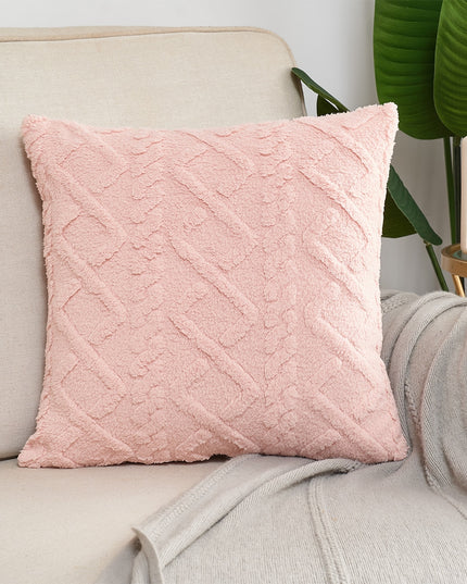 Poszewka na poduszkę z tłoczonym wzorem w pastelowych kolorach