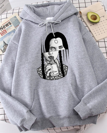 Męska bluza z kapturem z nadrukiem