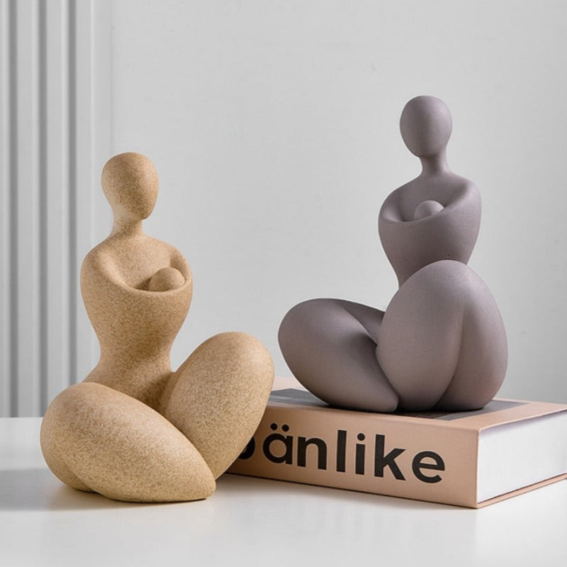 Figurka dekoracyjna ceramiczna wzór postaci