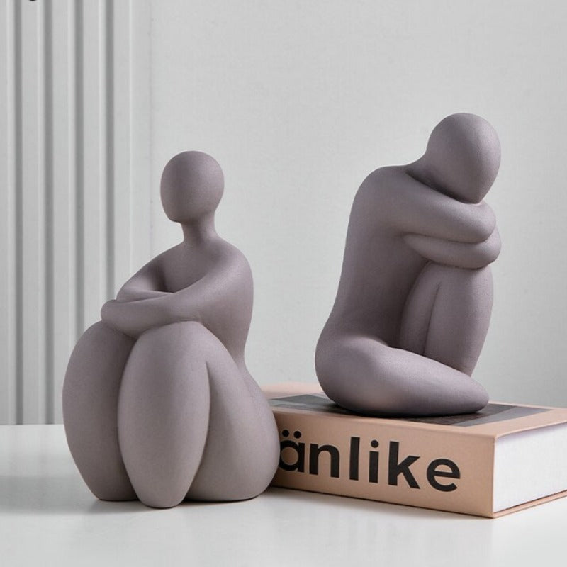 Figurka dekoracyjna ceramiczna wzór postaci