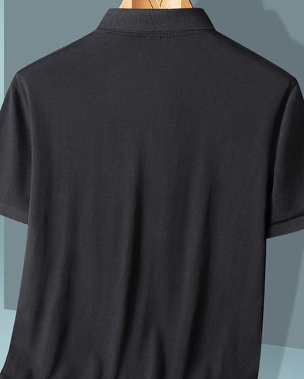 Męska koszulka polo z kolorową wstawką na kołnierzyku