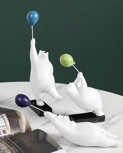 Figurka dekoracyjna miś z balonem