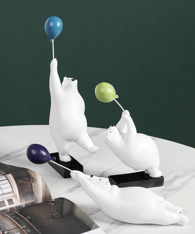 Figurka dekoracyjna miś z balonem