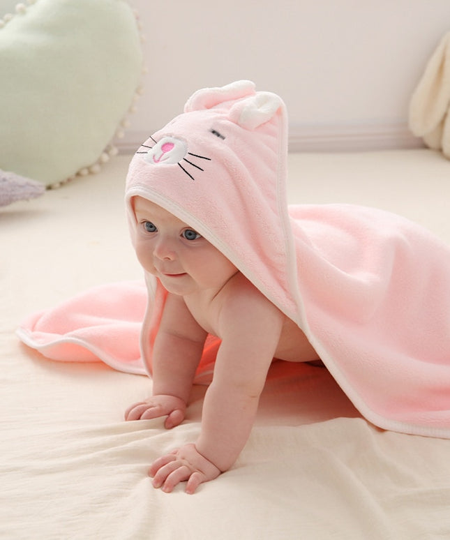 Ręcznik dziecięcy ze zwierzątkiem na kapturze